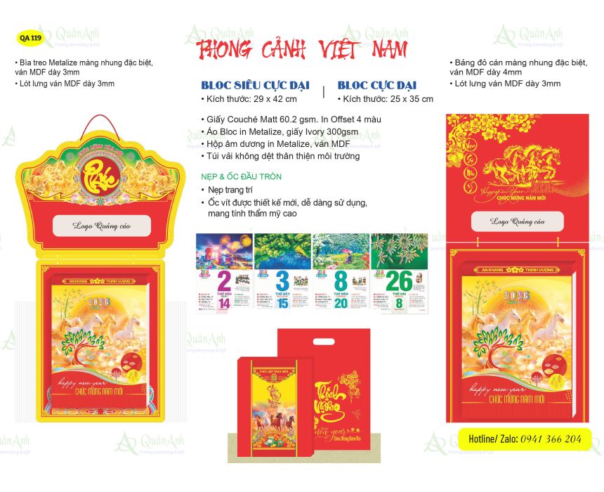 Lịch Bloc Siêu Đại (25*35)
