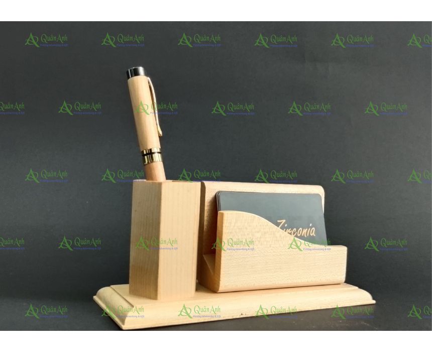 Khay cắm bút có khe đựng name card 